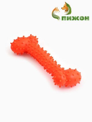 Игрушка жевательная суперпрочная "Любимое лакомство", 11 см, оранжевая
