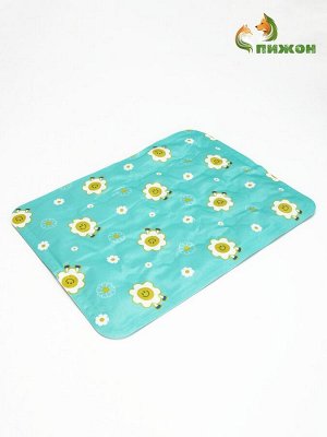 Коврик охлаждающий (гель), 40 х 30 см, ромашки