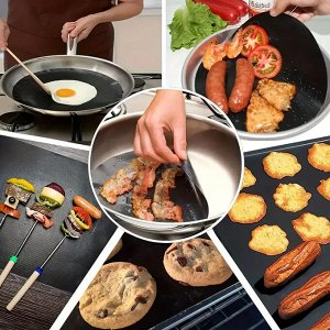 Антипригарный коврик, круглый, 26 см.