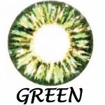 Перекрывающие цветные контактные линзы HERA GLAMOUR Green -3.0 ВС 8.6 (2 линзы)