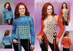 ДЛЯ ДАМ №1/2008 Вязание крючком и на спицах