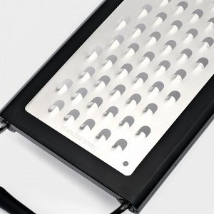 Тёрка раздвижная с ручками Magistro Sharp, 23*10.1*2.6 см, 301 сталь, чёрная