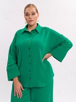 Блузка из муслина BL28501GRN44