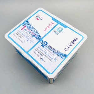 MeLoSo Набор пэдов для удаления макияжа и очищения лица / 2 in 1 Dual Pad, 80 шт. x 2