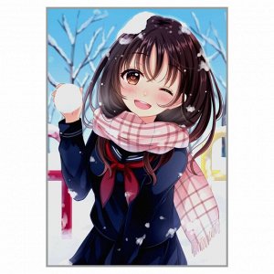 NR-179 Картина (Хиёри Сакура) Алмазная мозаика 29.5x20.5см, 25 цветов