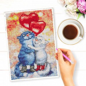 NR-103 Картина (С шариками) Алмазная мозаика 29.5×20.5см, 30 цветов