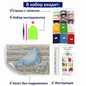 NR-129 Картина (На солнышке) Алмазная мозаика 29.5x20.5см, 30 цветов