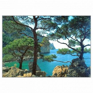 NR-106 Картина (Мыс Айя) Алмазная мозаика 29.5×20.5см, 30 цветов