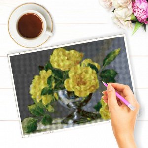 NR-72 Картина (Цветочное очарование) Алмазная мозаика 29.5×20.5см, 29 цветов