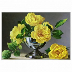 NR-72 Картина (Цветочное очарование) Алмазная мозаика 29.5×20.5см, 29 цветов