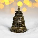 Рождественский колокольчик «Свеча», 3,7 х 5,3 см