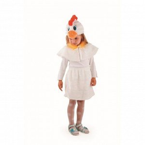 Карнавальный костюм «Курочка», мех, размер 28