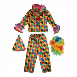 Карнавальный костюм «Арлекино», текстиль, размер 28