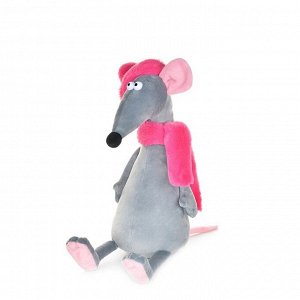 Мягкая игрушка «Крыска Лариска в шарфе и шапке», 23 см