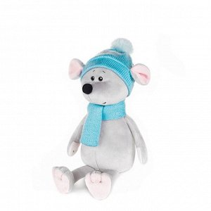 Мягкая игрушка «Мышонок Стасик в шапке и шарфе» 21 см