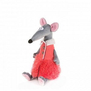 Мягкая игрушка «Крыска Лариска в красной жилетке» 23 см