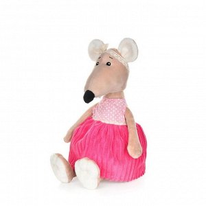Мягкая игрушка «Крыса Анфиса в розовом платье», 21 см