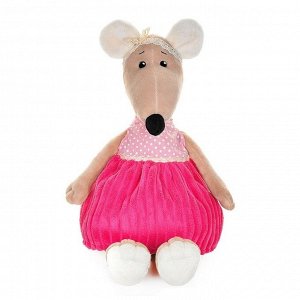 Мягкая игрушка «Крыса Анфиса в розовом платье», 27 см