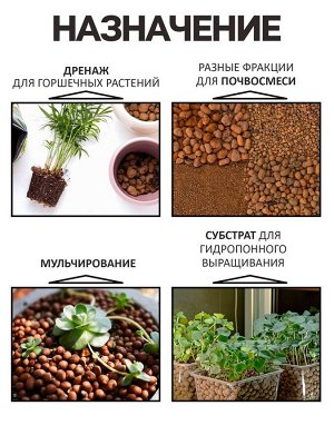 Дренаж Керамзит "Рецепты Дедушки Никиты" фр 10-20, 1 л