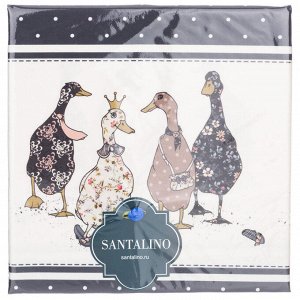 Синяя дорожка на стол 'Family Farm', 45x188 см, 100% хлопок, твил с пропиткой, 1 шт.