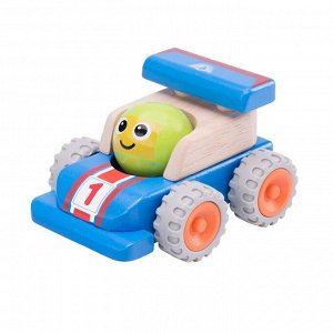 Деревянная игрушка Miniworld «Гоночная машина с улыбкой»