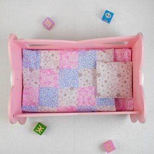 Кровать «Бабочка» розовая, с постельным бельём