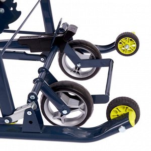 Санки-коляска «Ника Детям НД 7-7», дизайн в джинсовом стиле, цвет синий, механизм качания