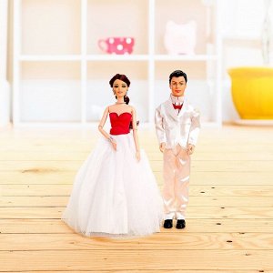 Набор кукол «Свадьба», невеста шарнирная, МИКС