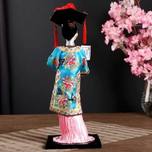 Кукла коллекционная "Китаянка в национальном платье с письмом" 32х12,5х12,5 см
