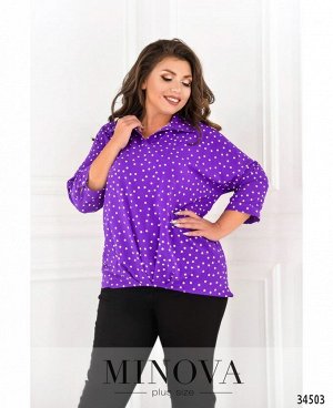 Рубашка №165-1-фиолетовый