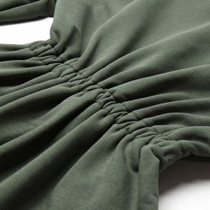 Платье с кулиской женское MINAKU: Casual Collection, хаки