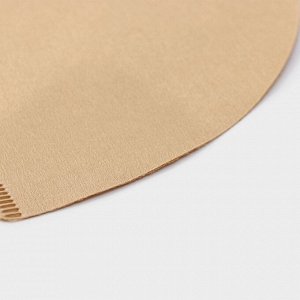 Фильтры для заваривания кофе V60 Доляна Tasty, неотбелённые, набор 50 шт., 13x12 см, бумага