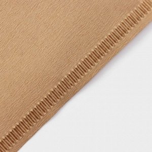Фильтры для заваривания кофе V60 Доляна Tasty, неотбелённые, набор 50 шт., 13x12 см, бумага