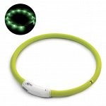 Ошейник LED c USB силикон 35 см