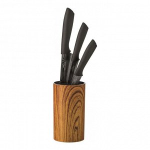 Подставка для ножей круглая, Aspen Wood, 9х9х16см