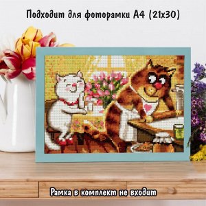 NR-172 Картина (8-е марта) Алмазная мозаика 29.5x20.5см, 30 цветов