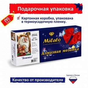NR-132 Картина (Домовой Доможил) Алмазная мозаика 29.5x20.5см, 28 цветов