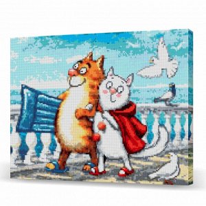 SP-47 Алмазная мозаика на подрамнике (Бархатный сезон) 30x40 см, 34 цвета