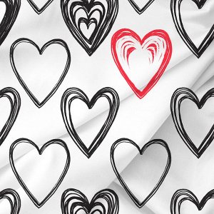 Постельное белье. Цвет: Love you