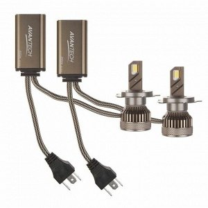 Лампа светодиодная Avantech LED Bulbs H19 (PU43t-3, T11), 12В, 45/45Вт (соответствует 60/55Вт), 6500К, комплект 2 шт, арт. ALB1945W