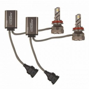 Лампа светодиодная Avantech LED Bulbs H9 (PGJ19-5, T11), 12В, 45Вт (соответствует 65Вт), 6500К, комплект 2 шт, арт. ALB0945W