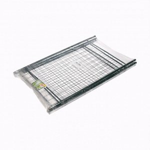 Арка садовая, 230x125x50 см, для вьющихся растений, металлическая, зелёная, «Сетка», Greengo