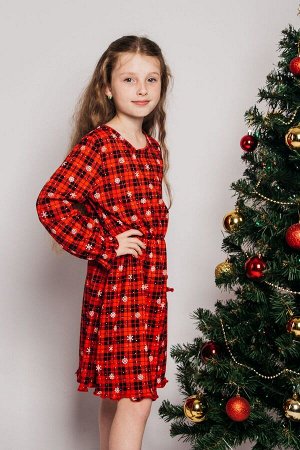 Платье. Цвет: клетка
