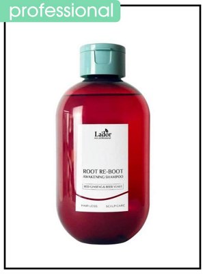Шампунь для волос с женьшенем и пивными дрожжами Lador Root Re-Boot Awakening Shampoo Red Ginseng & Beer Yeast, 300 мл