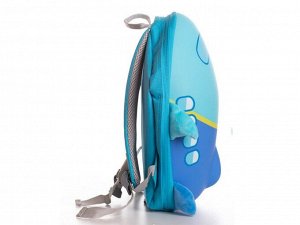 Рюкзак детский Anilove Самолет, голубой, 32 см