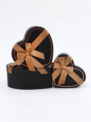 Набор подарочных коробок сердце 3 в 1, 22x20x9; 18.5x17x7.5; 1 6x14x6 см