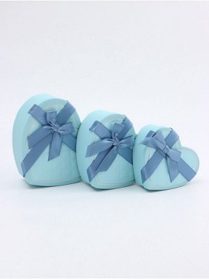 Набор подарочных коробок сердце 3 в 1, 22x20x9; 18.5x17x7.5; 1 6x14x6 см