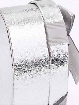 Набор подарочных коробок сердце 3 в 1, металлик с бантом, 22x20x9; 18.5x17x7.5; 16x14x6 см