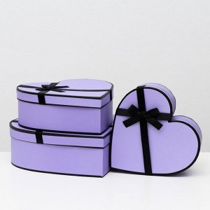 Набор подарочных коробок сердце 3 в 1, 33x32x11.5 - 26x25x9.5 см