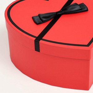 Набор подарочных коробок сердце 3 в 1, L:27x27x12cm M:23.5x23x11cm S:19x19x10cm